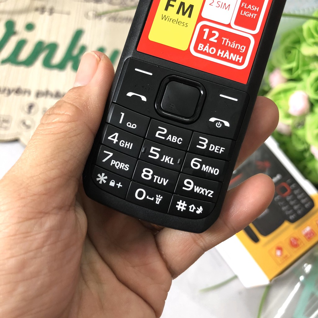 Điện thoại Mobell C206 có chức năng ghi âm cuộc gọi mới Fullbox - Hàng chính hãng Bảo hành 12 tháng