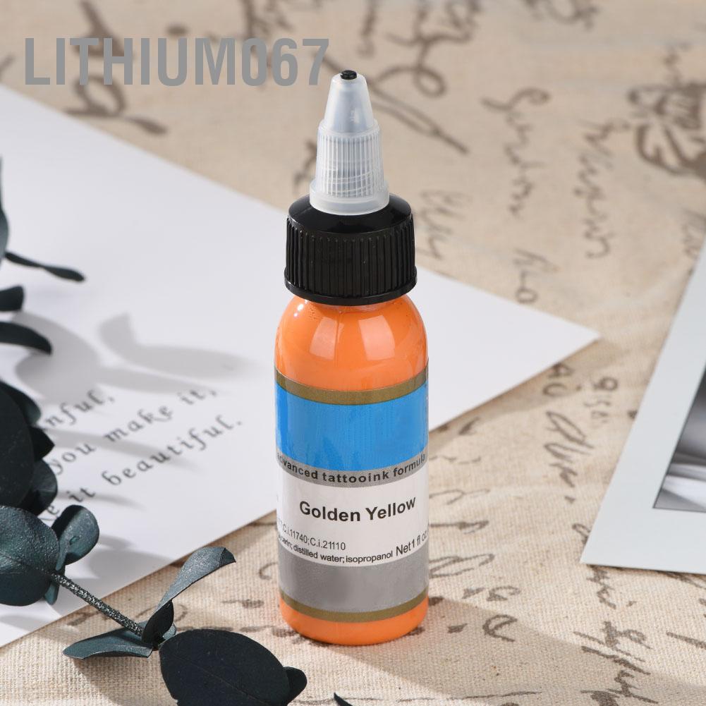 Lithium067 14 Colors 30ml Body Paint Semipermanent Eyebrow Permanent Makeup Tattoo Ink