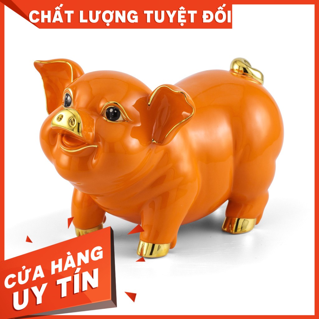 Tượng Bách Lộc 24.5cm - Cam Chỉ Vàng 00552429V Minh Long