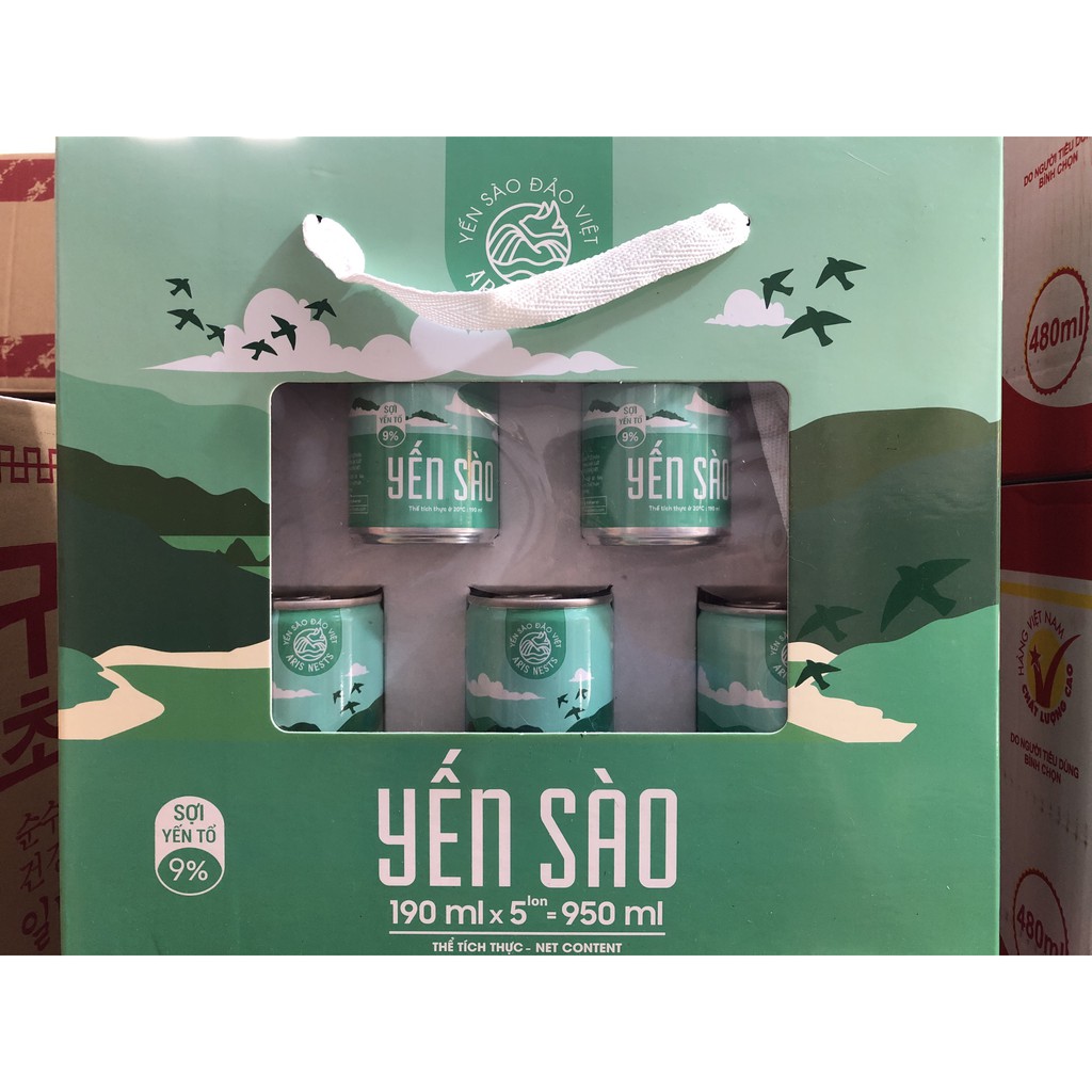 Lốc 5 hủ Yến Sào Đảo Việt 𝐀𝐑𝐈𝐒 𝐍𝐄𝐒𝐓𝐒 ( Sợi Yến Tổ 9%) | BigBuy360 - bigbuy360.vn