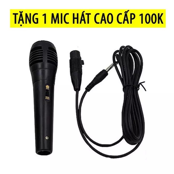 Loa bluetooth cầm tay mini, loa karaoke KM-S1, S3, S6, tặng kèm micro có dây, cam kết bảo hành - Việt Linh Store