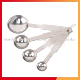 [Freeship] Bộ thìa đong inox cao cấp 4 chiếc - MaBaker