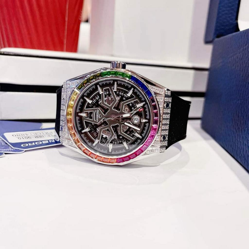 Đồng Hồ Chính Hãng Nam Hanboro,Máy Cơ Automatic,Size:42mm Full Box, Trẻ Trung,Cá Tính