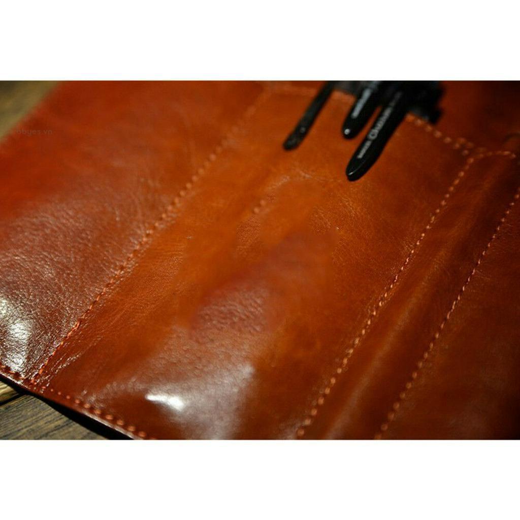 Túi văn phòng phẩm bằng da PU phong cách retro