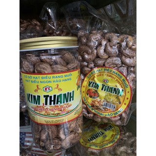 Hạt Điều Vỏ Lụa Rang Muối Kim Thanh hạt to cồ – 500g-date 12-2022