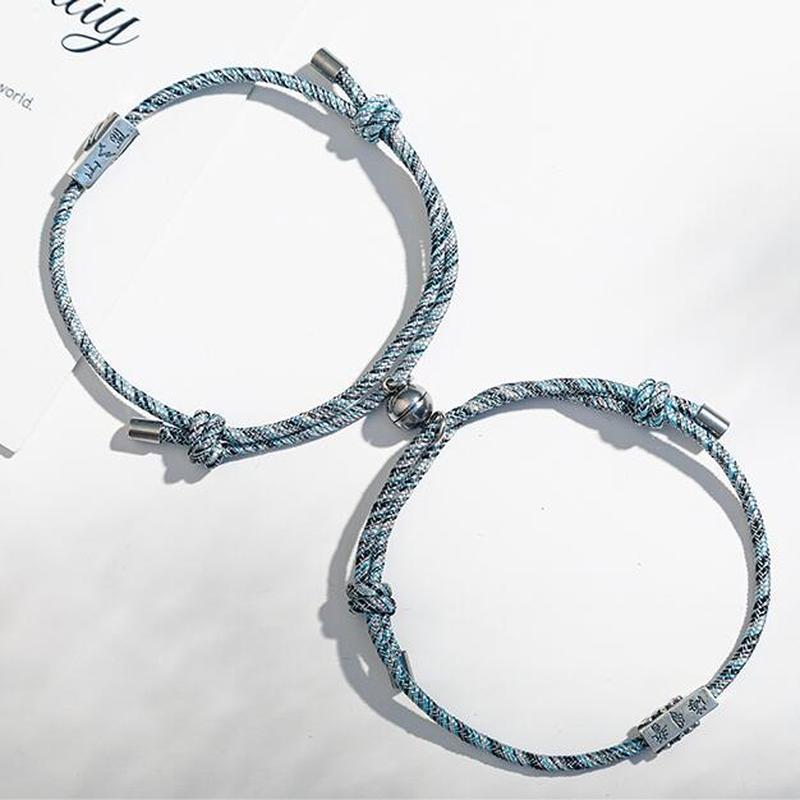 Set 2 Vòng Tay Cặp Đôi Dạng Dây Thừng Cổ Điển