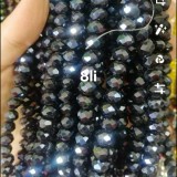 1dây pha lê hình bánh cam (tròn lùn) 6mm -khoảng 95 viên