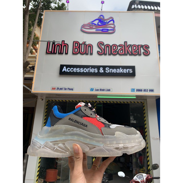 ( GIÀY THỂ THAO SNEAKERS ) giày balenn xanh đỏ đế khí full box thanh lý