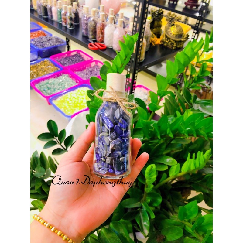 Lọ Đá Màu Xanh Tự Nhiên Phong Thuỷ 300gram