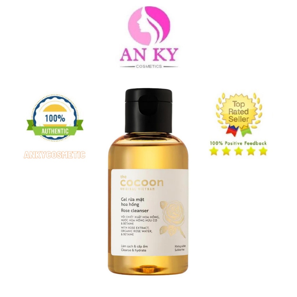 Gel Rửa Mặt Hoa Hồng Cocoon 140ml