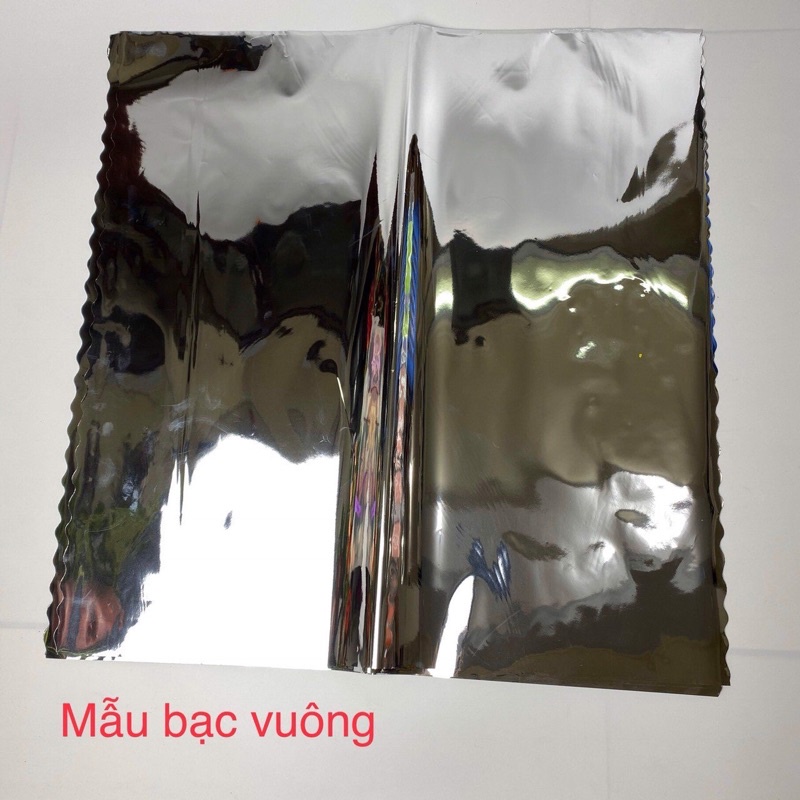 (Tập 50 tờ) Giấy bóng kính trong suốt, giấy bạc gói hoa
