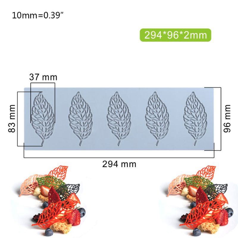 Khuôn làm bánh kẹo xà phòng hình lá cây san hô dùng trang trí bánh kem