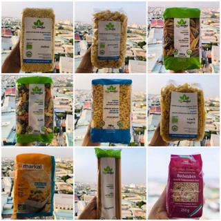 Nui hữu cơ Bio, nui hưu cơ Markal các loại (nui sao, nui sò, nui ống dài, ống ngắn, nui chữ) tách lẻ 100g