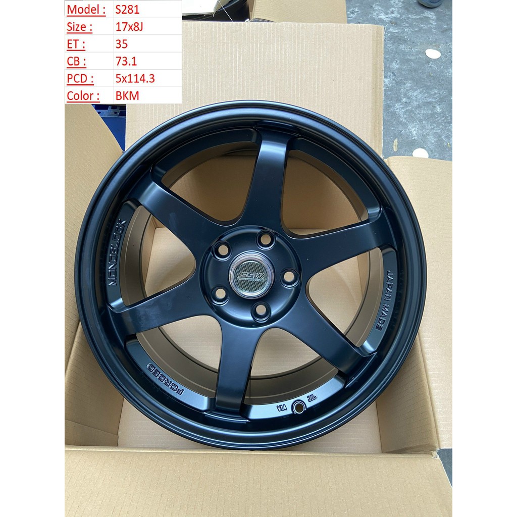 Mâm xe ô tô Thái Lan 17inch 6 chấu lắp cho nhiều dòng xe