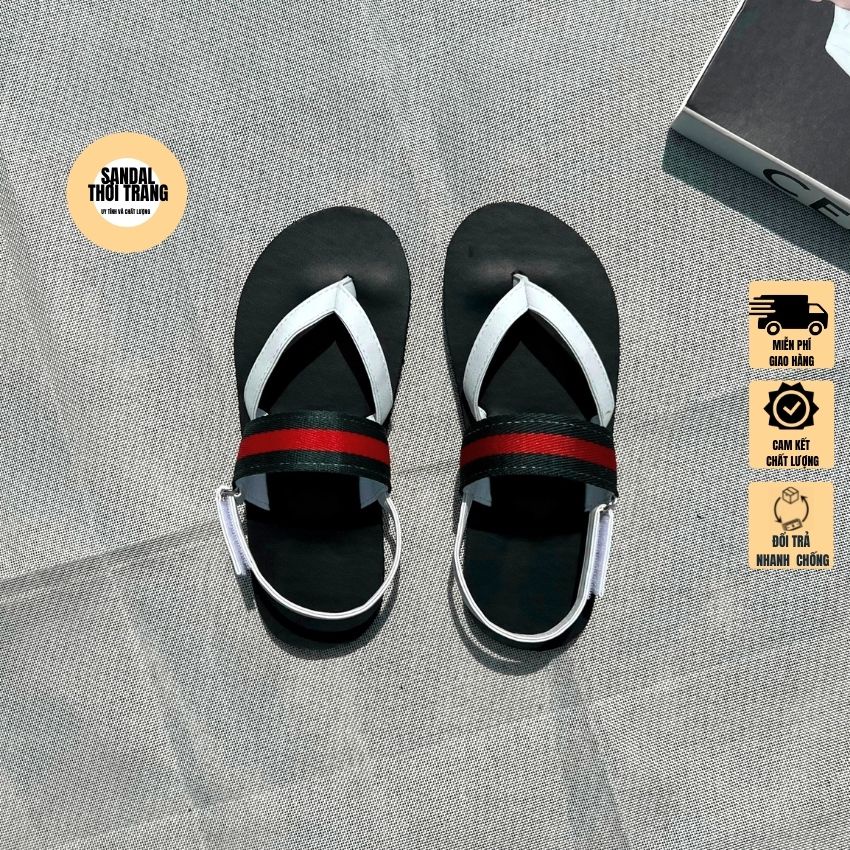 Giày sandal quai chéo chữ V, Sandal nữ đi học đi chơi full size 30-44 nam nữ SANDALTHOITRANG