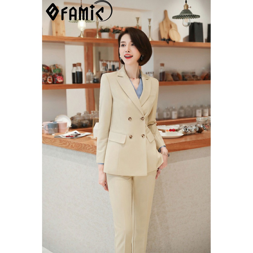 Vest Nữ Hàn Quốc ❤️𝑭𝑹𝑬𝑬𝑺𝑯𝑰𝑷❤️ Giảm 5K khi nhập mã [ AO BLAZER ] Bộ Vest Nữ Hàn Quốc Cao Cấp Gồm Áo Và Quần Dài | BigBuy360 - bigbuy360.vn