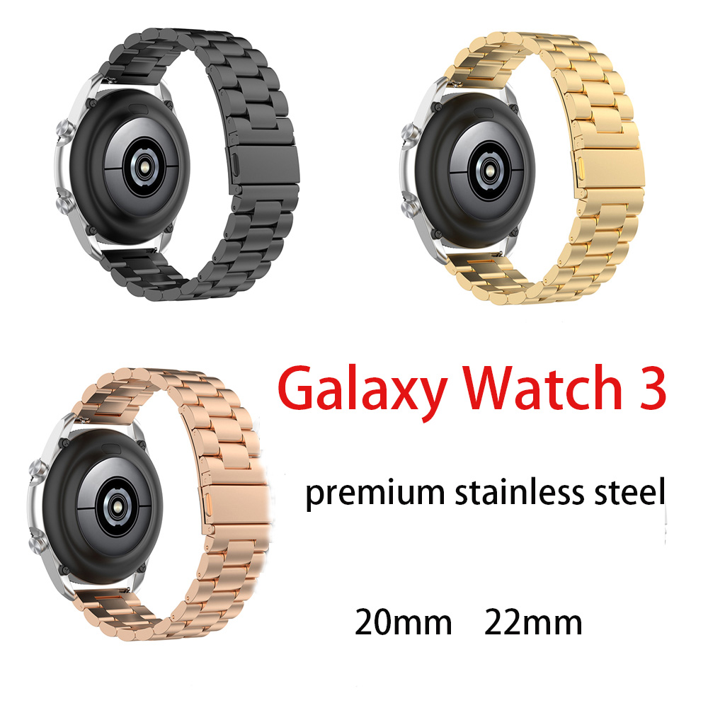 Dây Đeo Inox Cho Đồng Hồ Thông Minh Samsung Galaxy Watch 3 (20Mm 22mm)