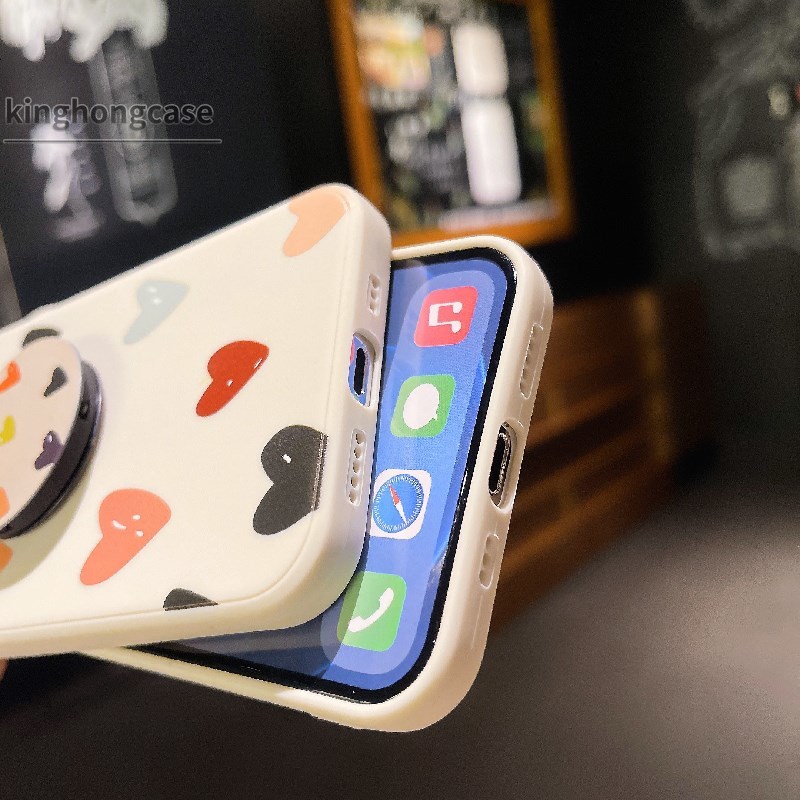 Ốp Lưng Mềm Chống Sốc In Họa Tiết Trái Tim Cho Iphone X 11 Pro Max 6 7 6s 8 Plus 12 Mini 12 Pro Max Xr Se 2020 6splus 7plus 6plus 8plus Xs Max