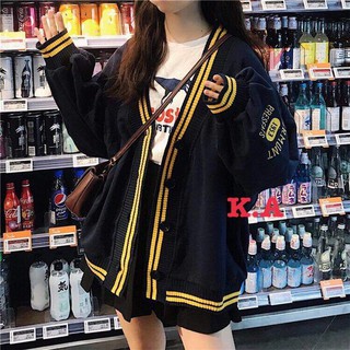 Áo cardigan viền vàng HARI
