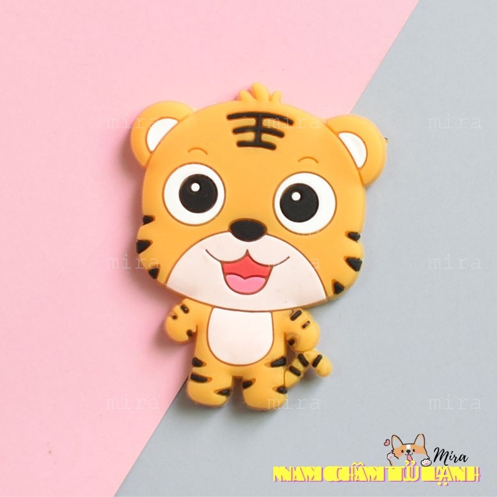 Con hổ, Nam Châm Trang Trí Tủ Lạnh, Bàn Học, Decor Bàn Làm Việc Tiger, Tuổi Dần Mira-Hổ PVC