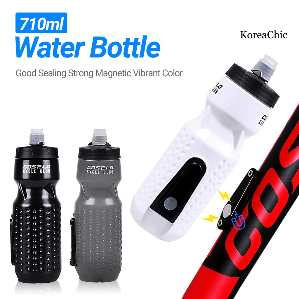 Bình Nước Hàn Quốc Màu Sắc Tươi Sáng 710ml Có Nam Châm Gắn Xe Đạp