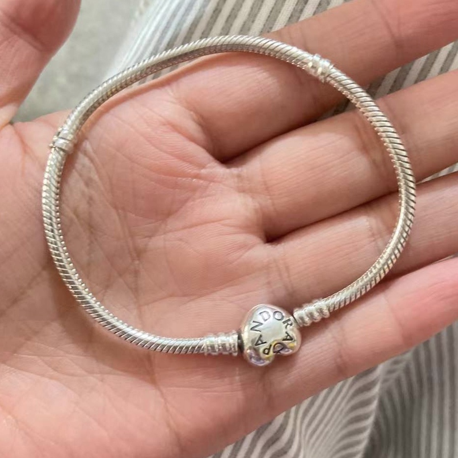 Vòng Tay Pandora Xi Mạ Bạc 925 Charms