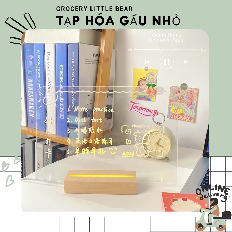 Bảng trong ghi chú sáng tạo để bàn siêu xinh - gaunho