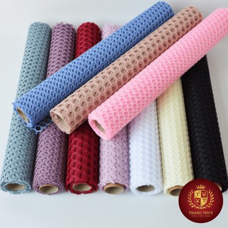 Giấy gói hoa lưới tổ ong phong cách hàn quốc 65cm x 10m