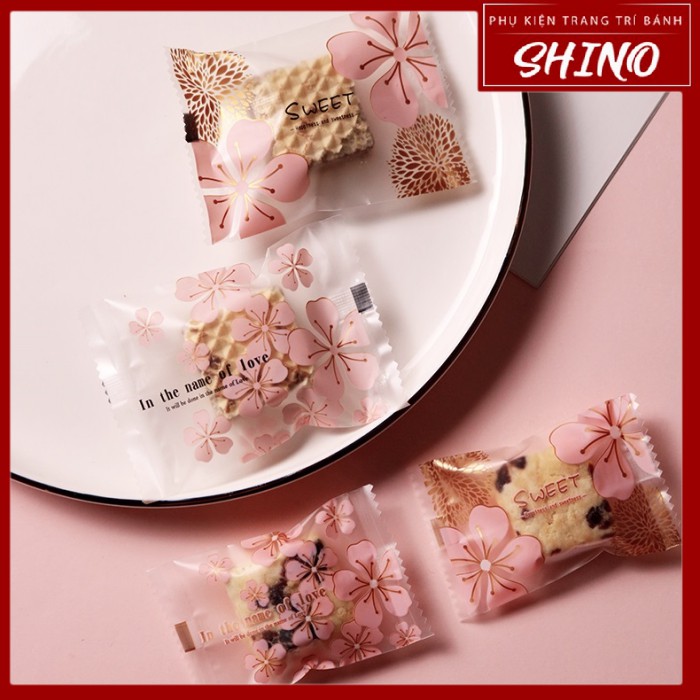 Túi bánh quy hàn miệng 7*10cm set 100 cái