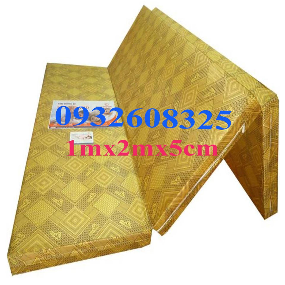 Nệm Bông Ép 1mx2x5cm Gấp 3 Hàn Quốc Khuyến Mãi Giá rẻ