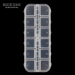 Hộp đựng đá nail, khay chia đá 12 ô - beeshi shop nail