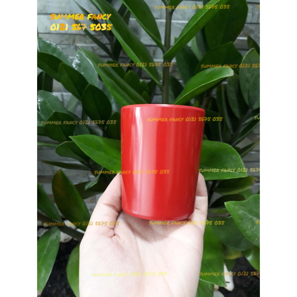 10 Ly nhựa 6.2 x 7.6 cm ~ 160ml uống nước ca melamine cốc uống trà đen xang vàng - cup mug SF-LY05