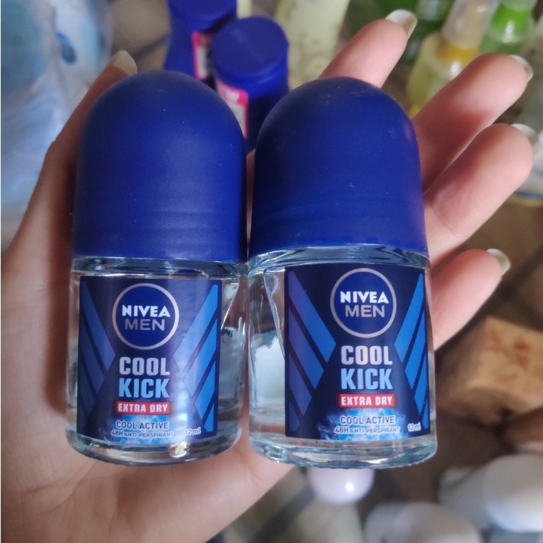 (12ml) Lăn ngăn mùi Nivea Men Cool Kick Mát Lạnh