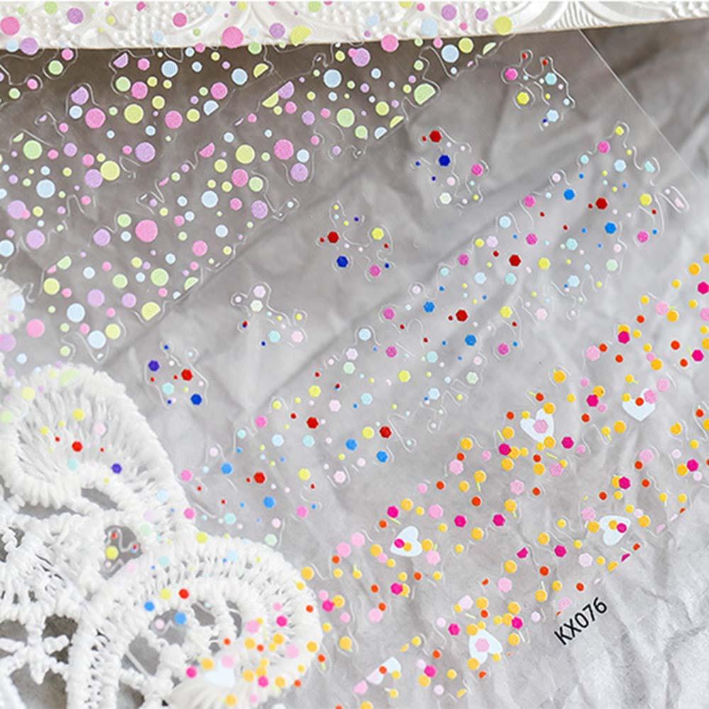 OCEANMAP Miếng Dán Trang Trí Móng Tay 5D Hình Lá Cây Độc Đáo