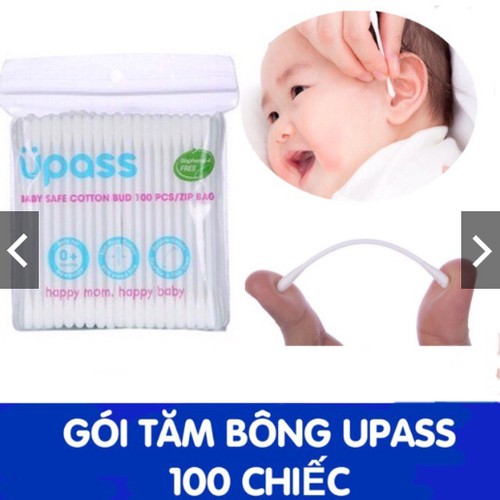 Tăm bông UPASS Thái Lan gói 100 chiếc cho bé