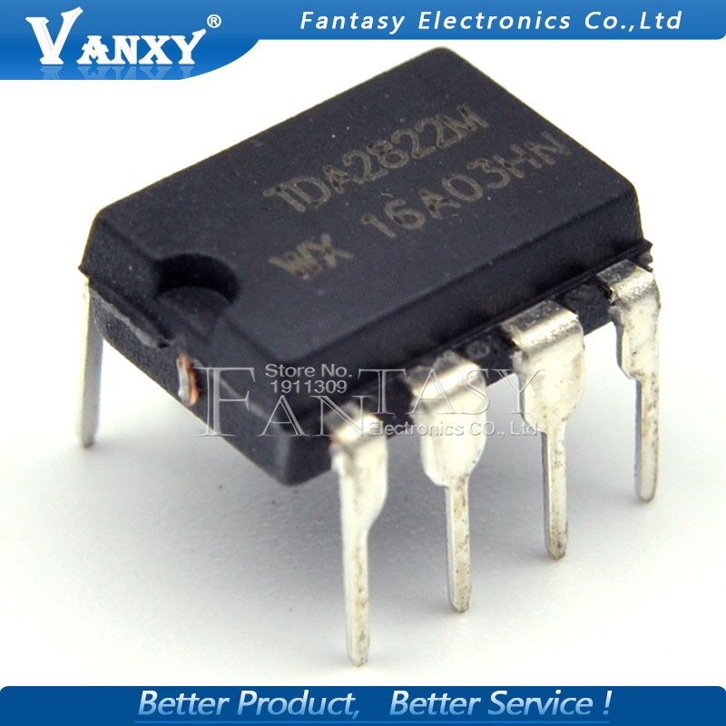 Set 10 IC Tda2822M Dip8 Tda2822 Dip 2822m Dip-8 chất lượng cao