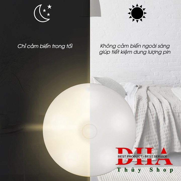 ĐÈN CẢM ỨNG DÁN TƯỜNG, CẦU THANG, TỦ, GIƯỜNG GBL 6 LED THÔNG MINH  - ÁNH SÁNG TRẮNG.