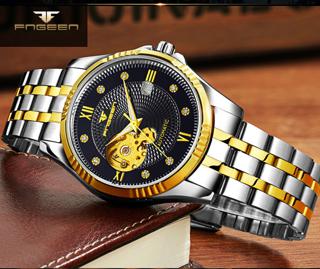 Đồng Hồ Nam Automatic FNGEEN Dây Thép Không Gỉ Cao Cấp + Tặng Hộp