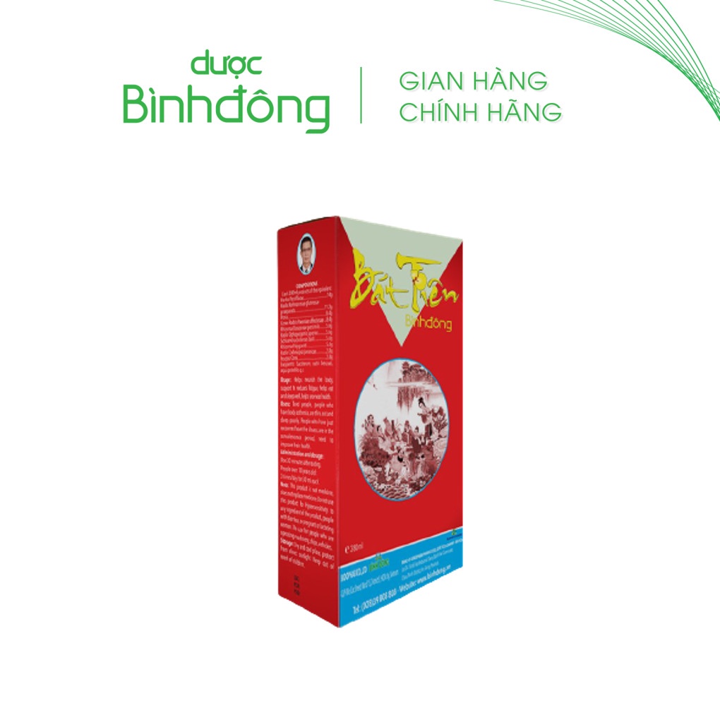 Bát tiên Bình Đông chai 280ml - Giúp bồi bổ cơ thể, tăng cường sức khỏe ăn ngon ngủ sâu