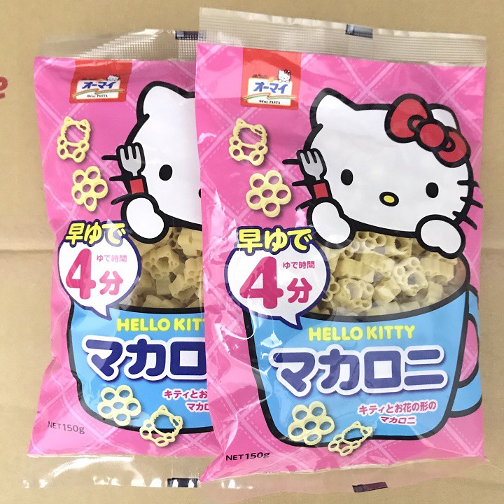 Mì Nui Trứng Hello Kitty Nhật Bản cho bé 150gr [date t9/2023]