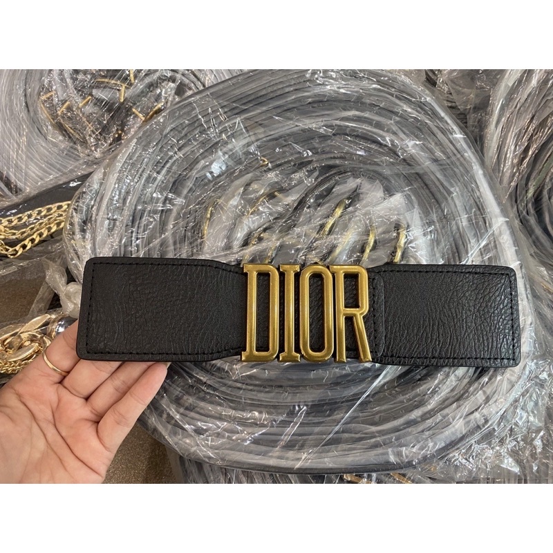 Đai áo,  vay  belt thắt lưng Dior da cao cấp lưng chun co giãn 🍓