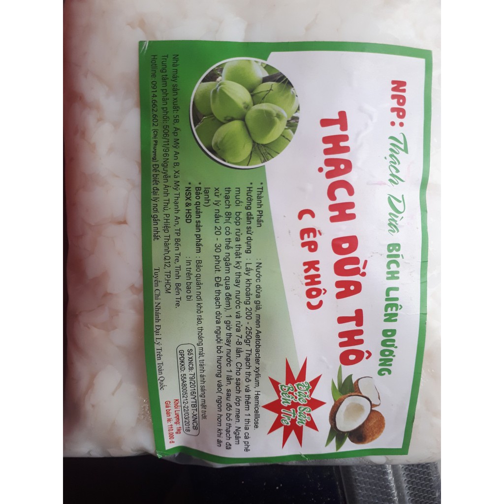 Thạch dừa thô loại 1kg Bích Liên Dương shop Hương Chè