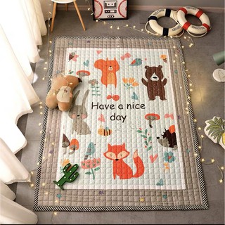 <FREE SHIP>Thảm Creeping Mat Korea cao cấp hình Have a nice day
