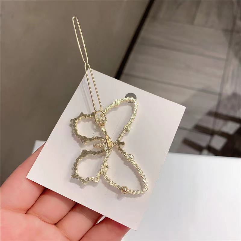 Kẹp Tóc Hình Bướm Đính Ngọc Trai Thời Trang Cho Nữ