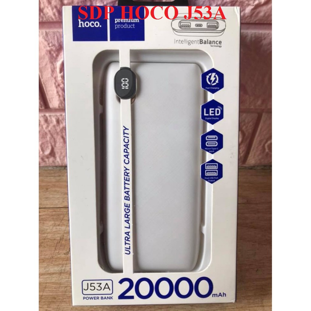 SẠC DỰ PHÒNG CHÍNH HÃNG HOCO J53A 20.000mAH | Hỗ Trợ Đa Cổng Sạc - Thiết Kế Hiện Đại | Cam Kết Hàng Chính Hãng - 11001