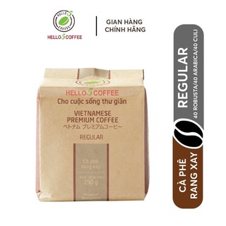 Cafe Nguyên Chất Rang Xay Hello 5 Coffee REGULAR - Gói 250g
