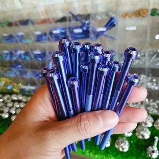 Ốc titan gr5 trụ 6li10 6li15 6li20 6li25 6li30 đến 6li90 gắn lốc máy