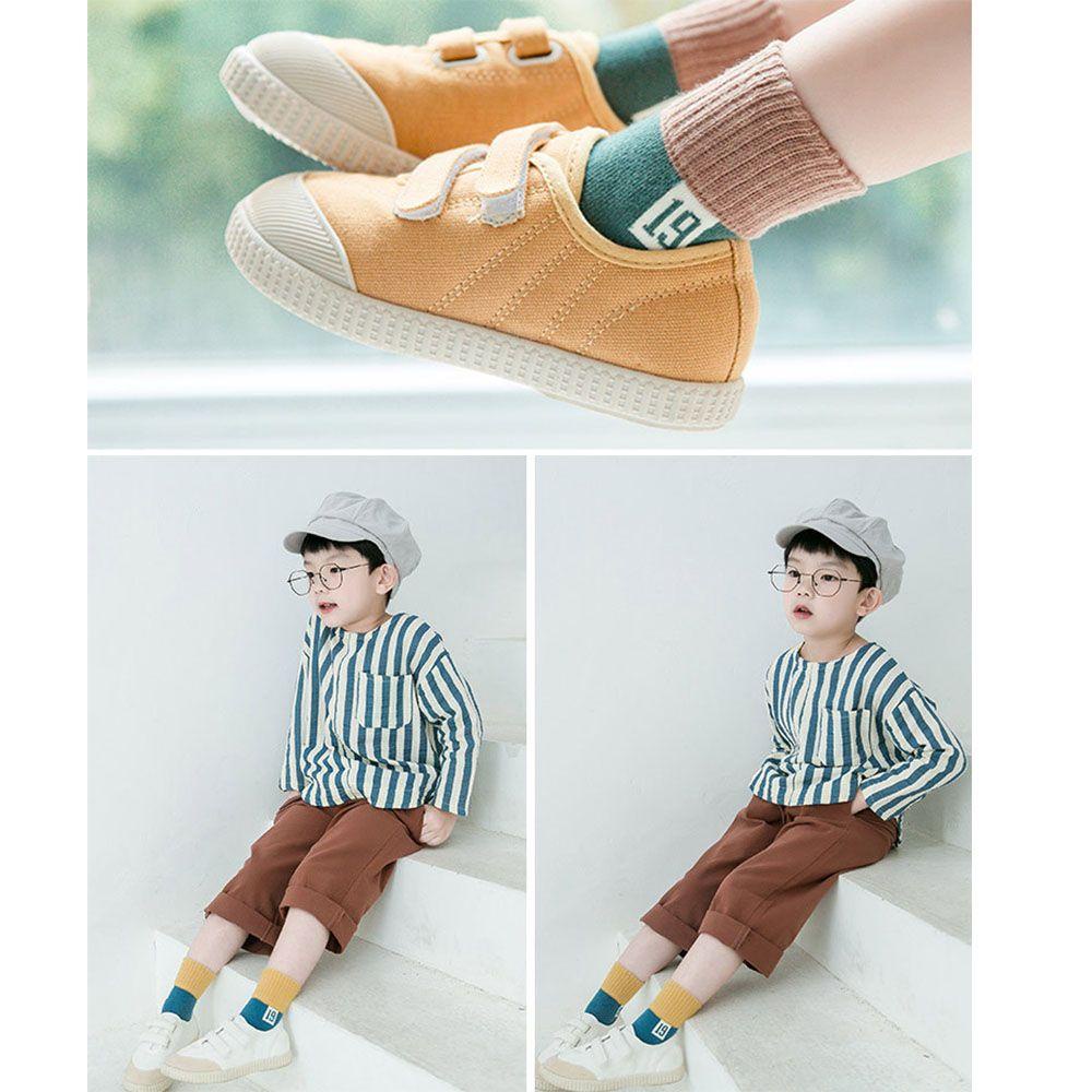 Set 5 Đôi Vớ Cotton Mềm Kẻ Sọc Nhiều Màu Cho Bé