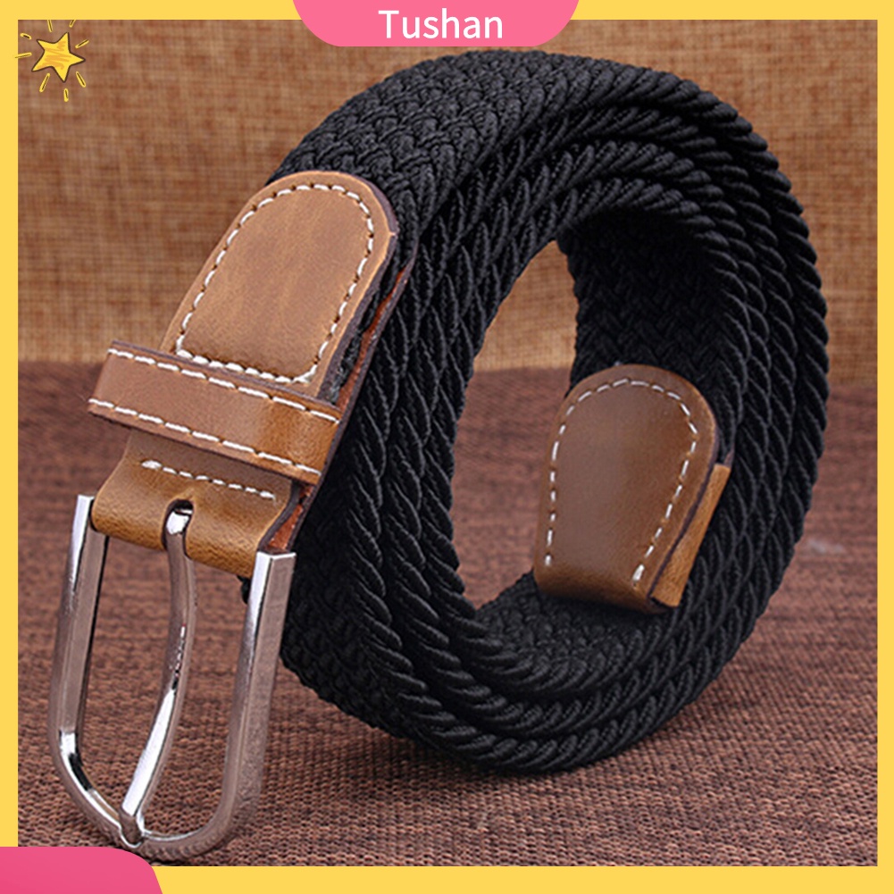 Thắt Lưng Nam Nữ Bện Dây Co Giãn Thời Trang