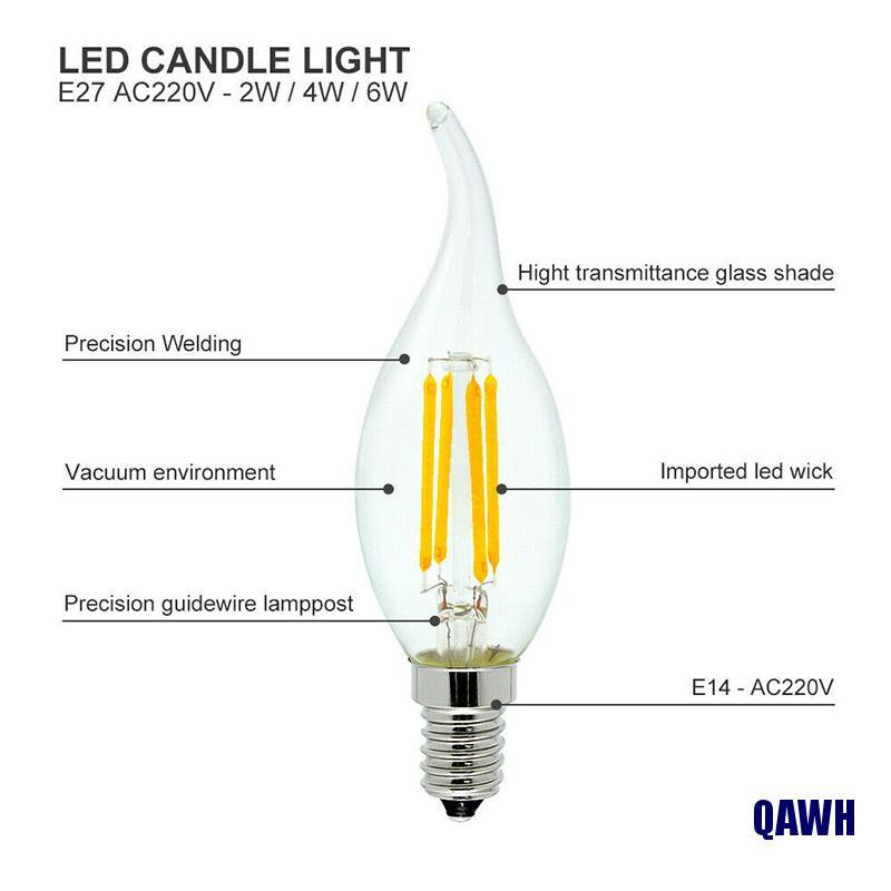 Bóng Đèn Dây Tóc E14 2w 4w 6w 220v 240lm